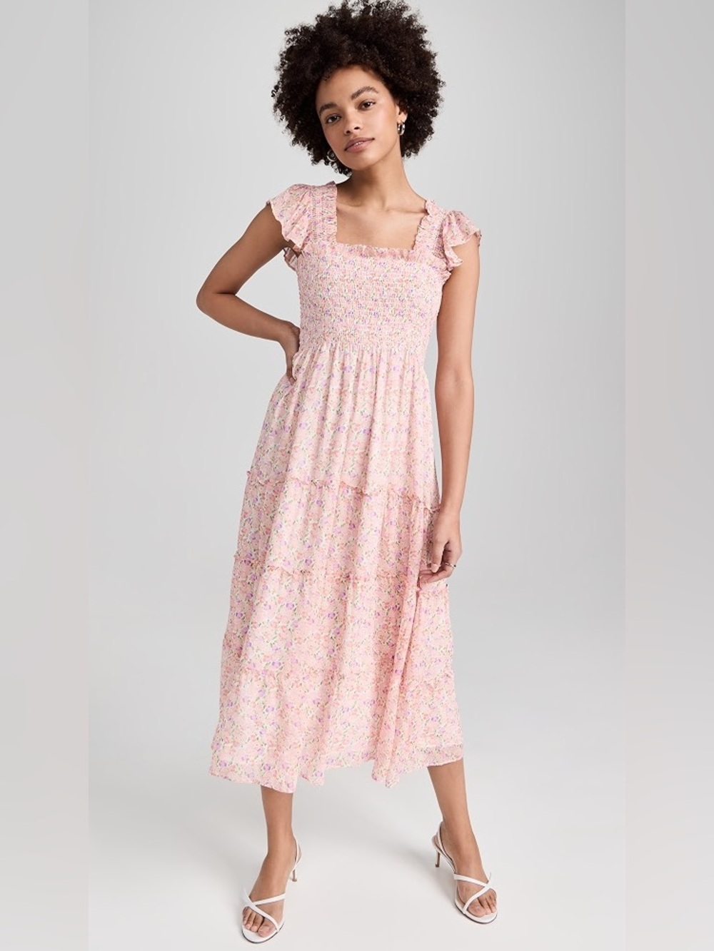 Hill House The Ellie Nap Dress in Pansy/Pink